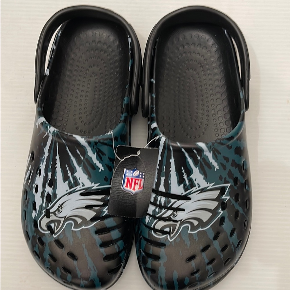 FOCO NFL PHILADELPHIA EAGLES TEAM FLIP FLOP SANDALS MENS SIZE 9-10